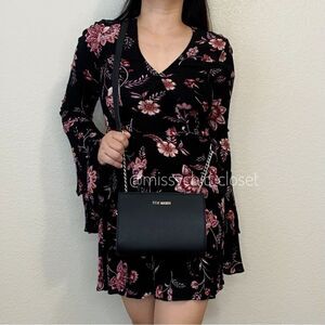 Steve Madden Black Crossbody Wallet Bag